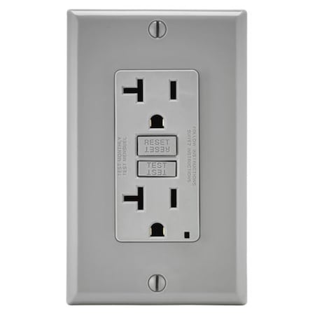 Ezgeneration 20 Amp Grey Smartlock Pro Self-Test GFCI EZ3545097